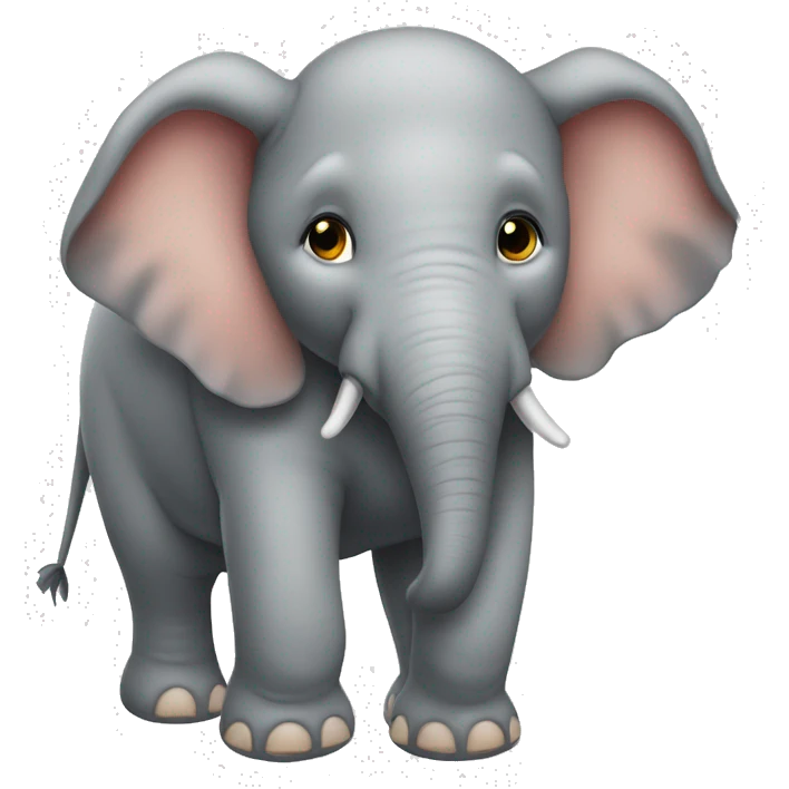 ein Elefant mit Kuhflecken emoji