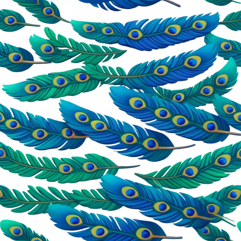 Peacock wing emoji