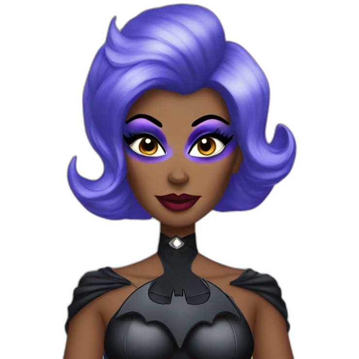 Batman as a drag queen emoji