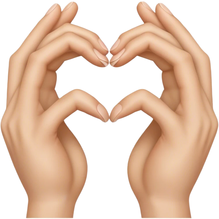 Des mains qui forment un cœur emoji