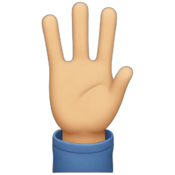 A guy waving hello emoji