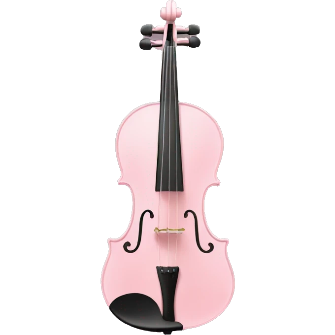 Pastel pink viola instrument  emoji