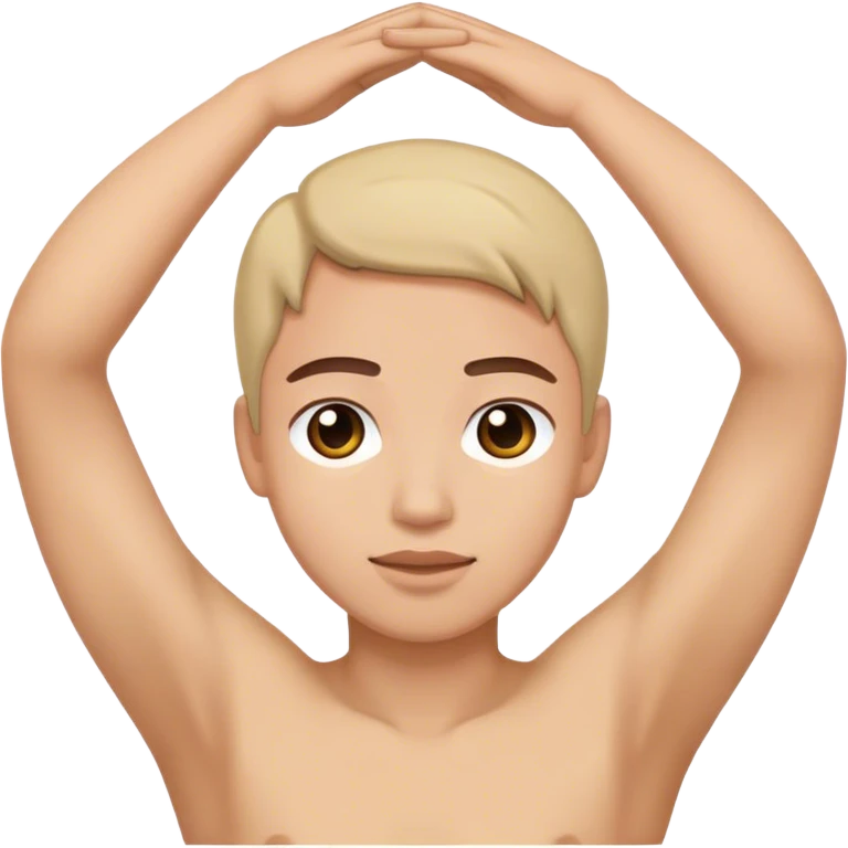 hands behind head emoji