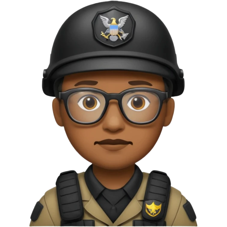 swat with glasses emoji