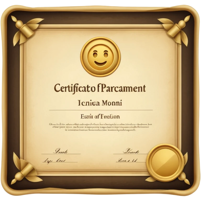 certificate emoji