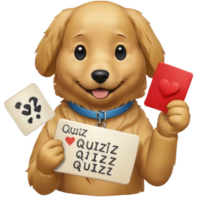 dog quiz  emoji