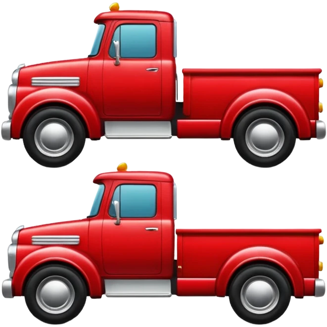 red truck emoji