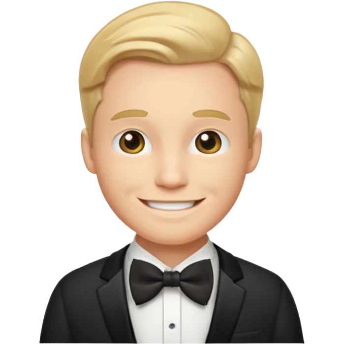Gentleman bow tie emoji face emoji