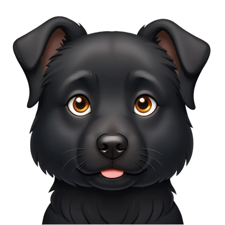 Dog black emoji