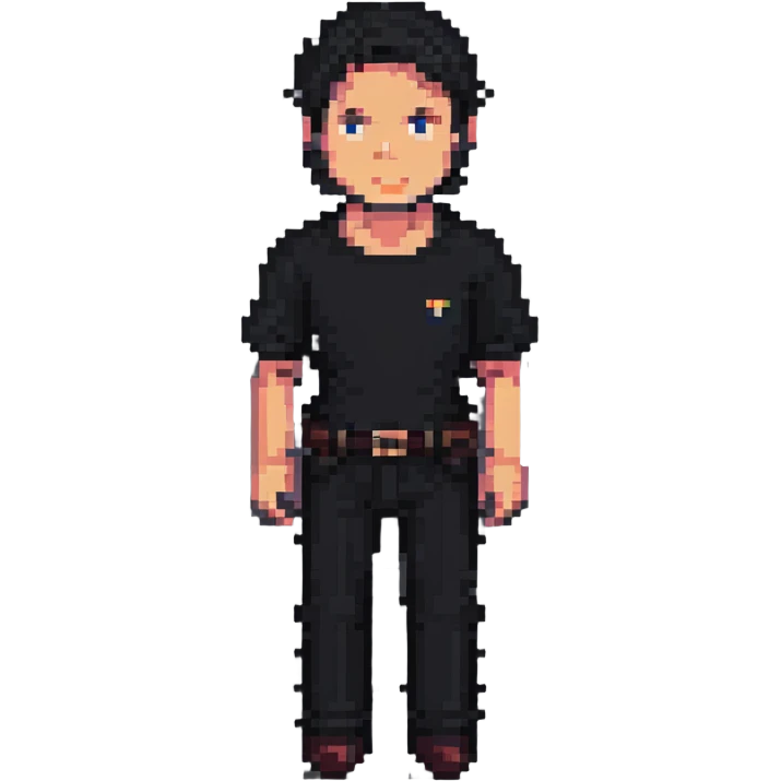 pixel art of a fisherman, just the man, no fishing gear or background emoji