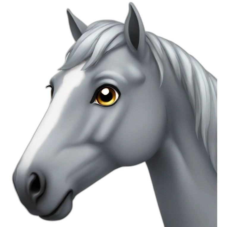 Grey horse emoji