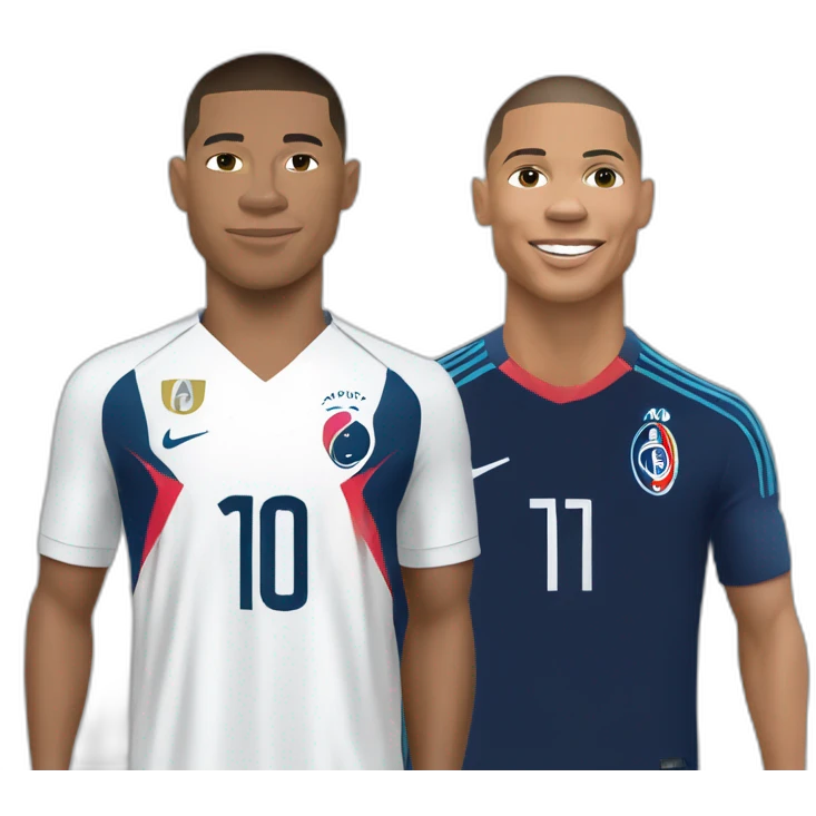 Mbappé et Ronaldo emoji