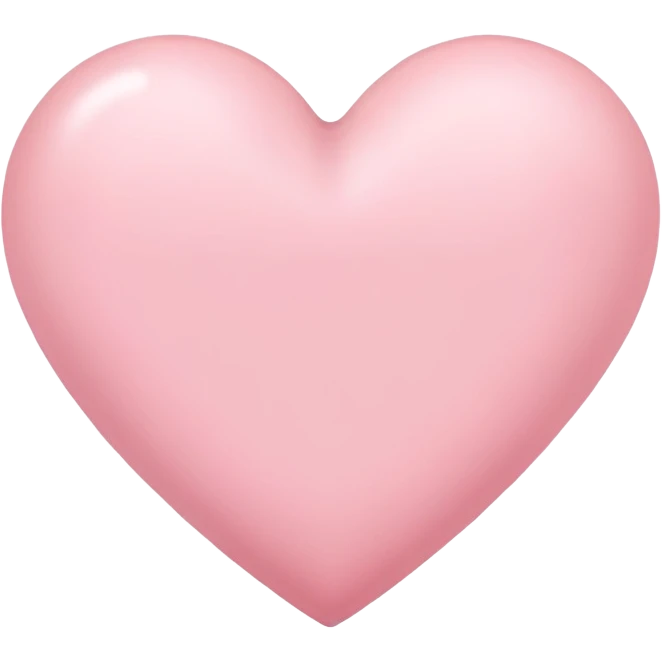 Light pink heart emoji