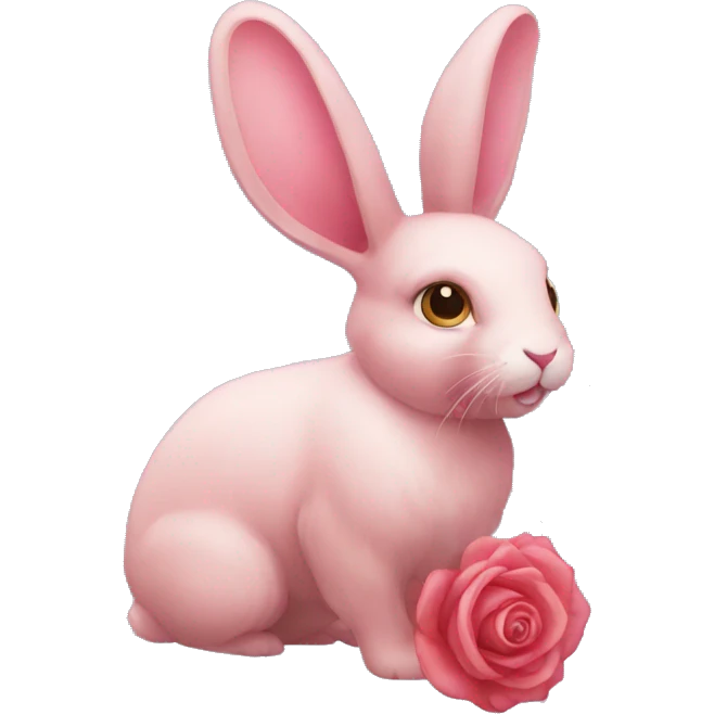 Rose rabbit sport emoji