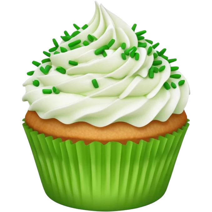Shredded Coconut lime cupcake  emoji