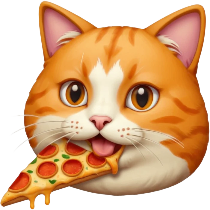 CAT EAT PIZZA emoji