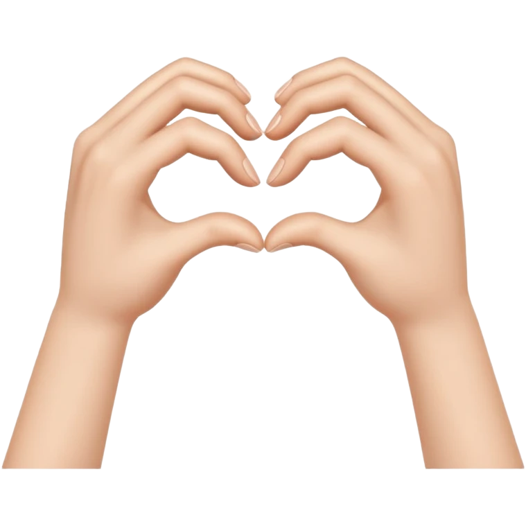 Half heart hand emoji