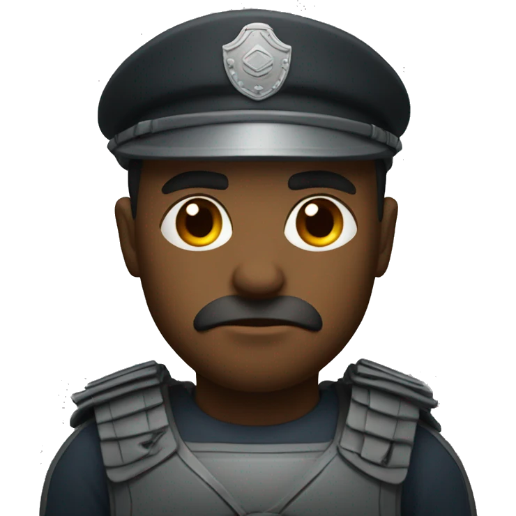 guard serious emoji