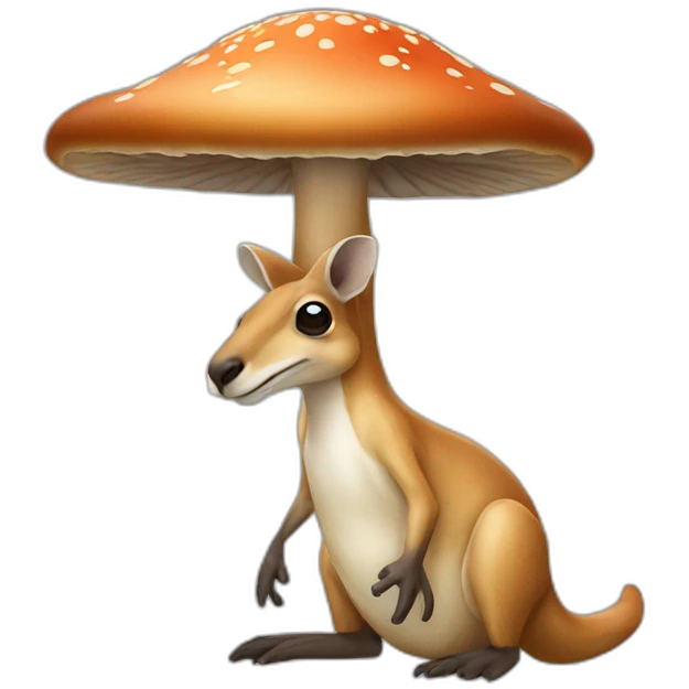 kangaroo mushroom emoji