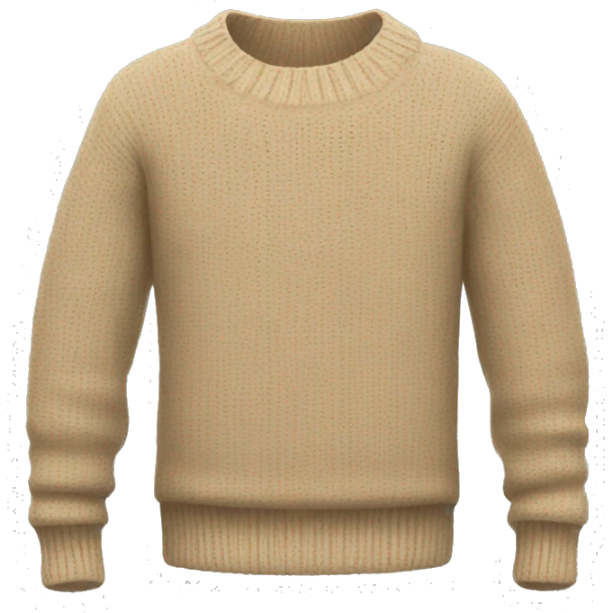 Beige sweater emoji