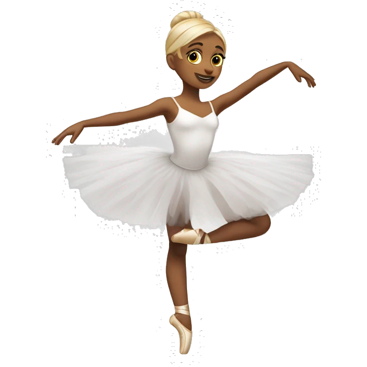 Bailarin de balet rubia enpose emoji