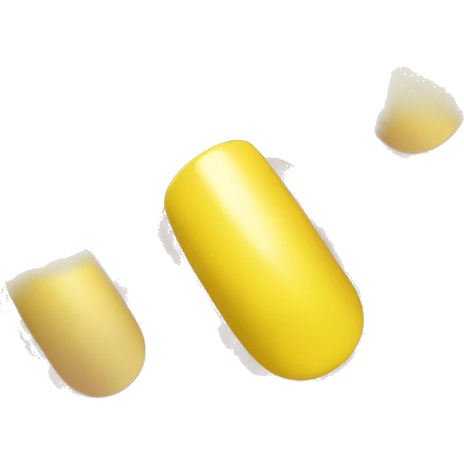 Yellow nail polish emoji