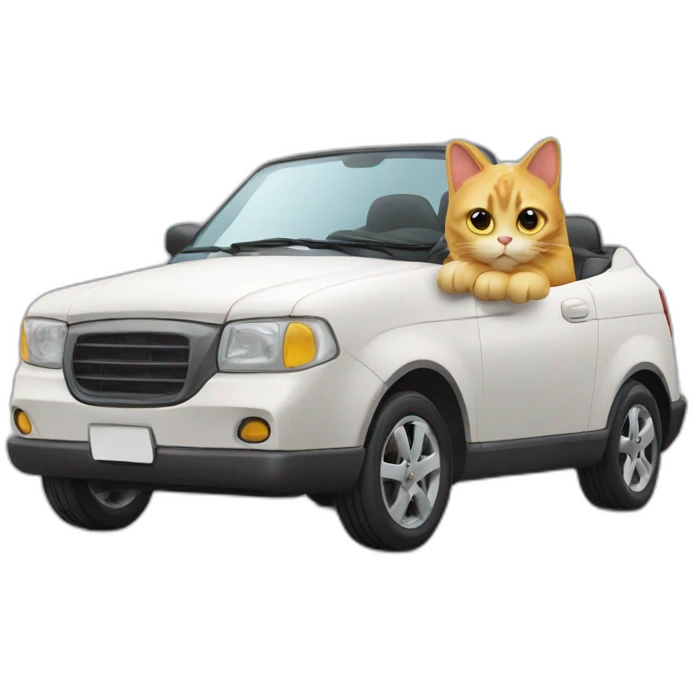 Cat car emoji