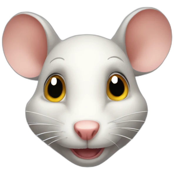 Sneaky mischievous rat emoji