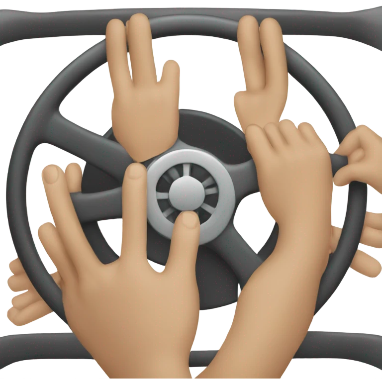 hands on wheel  emoji