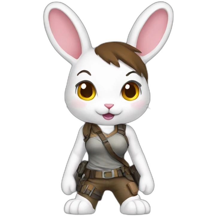 Lara Croft bunny  emoji