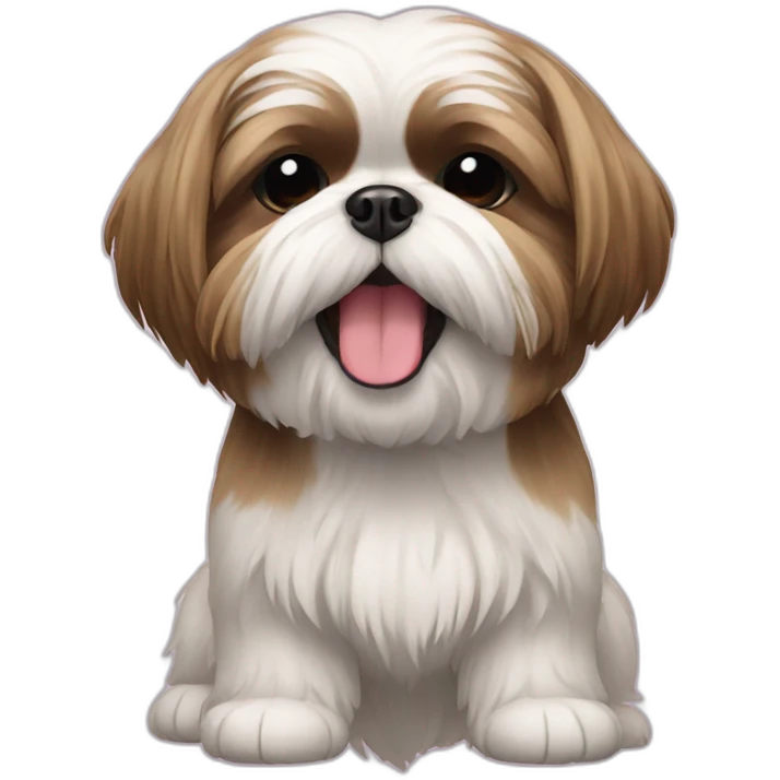Shihtzu happy emoji