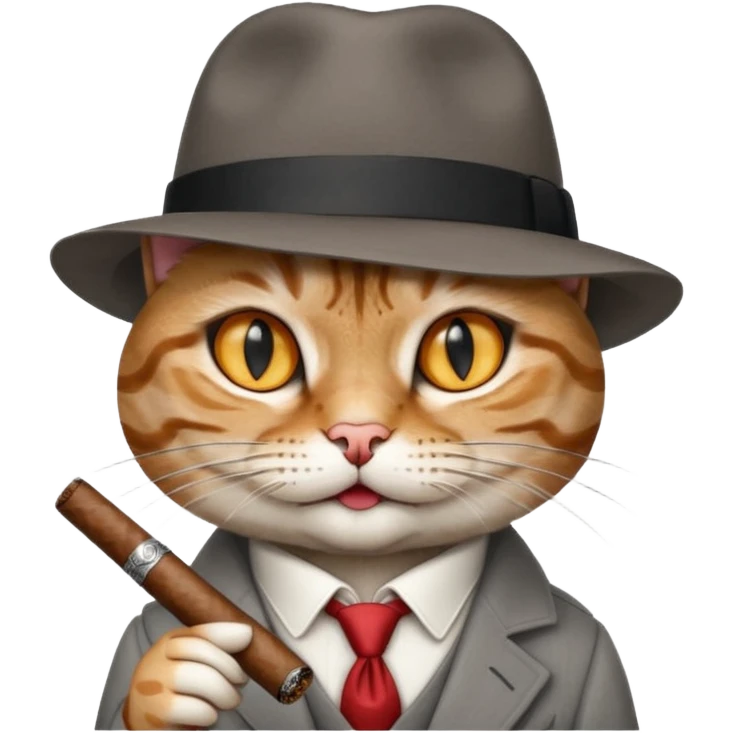 Gangster cat emoji