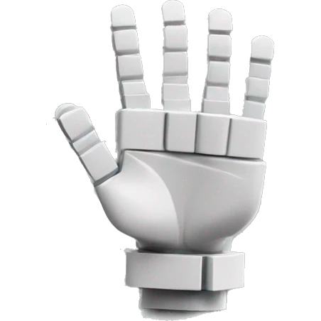 Lego hand waving emoji