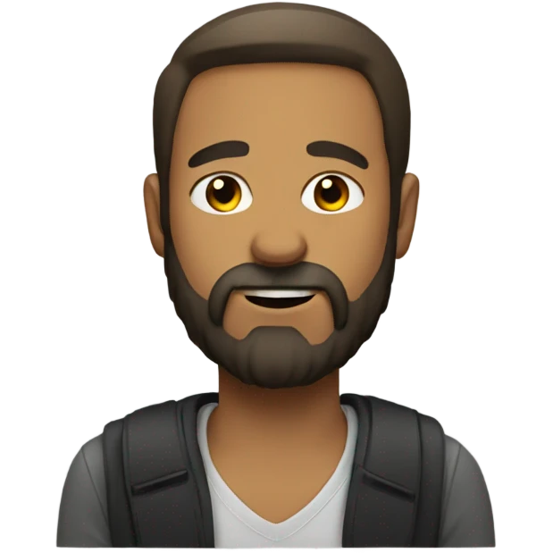 Man with beard emoji