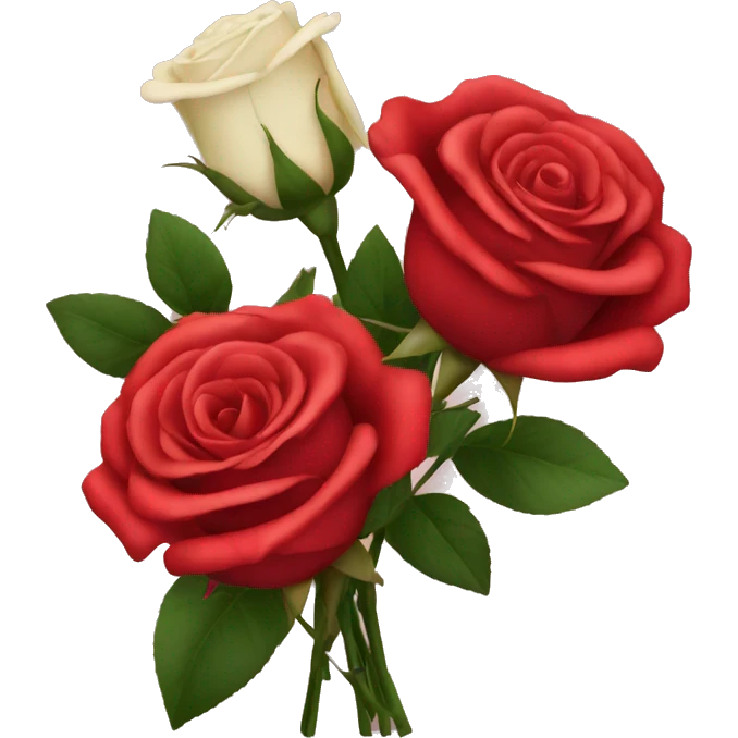 Bouquet red roses  emoji