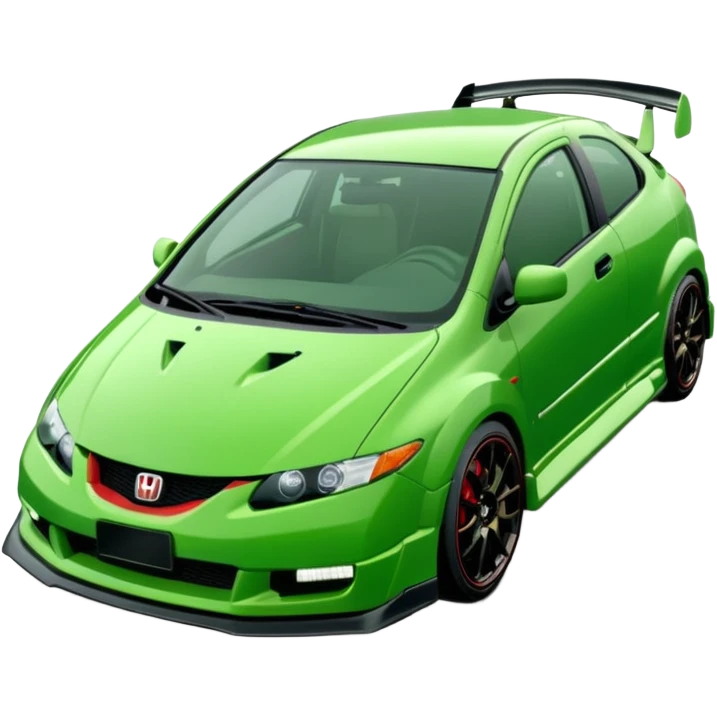 2004 Green Honda civic type r  emoji