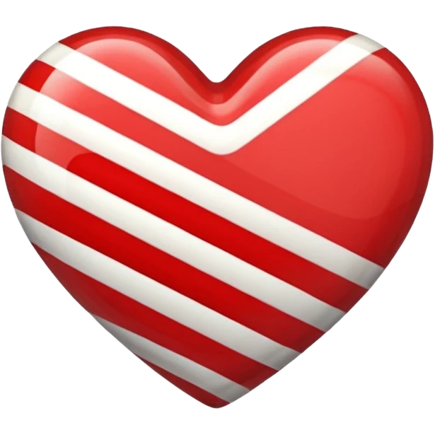 heart with a candy stripe emoji
