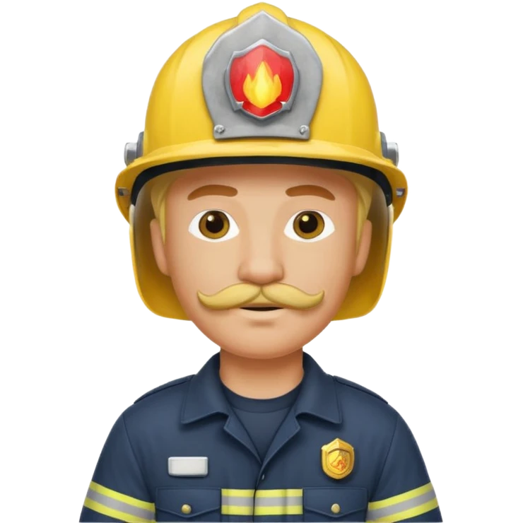fireman with yellow hair emoji