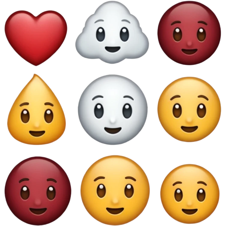 Kalp bordo emoji