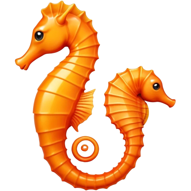 Orange seahorse emoji