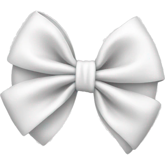 White Bow  emoji