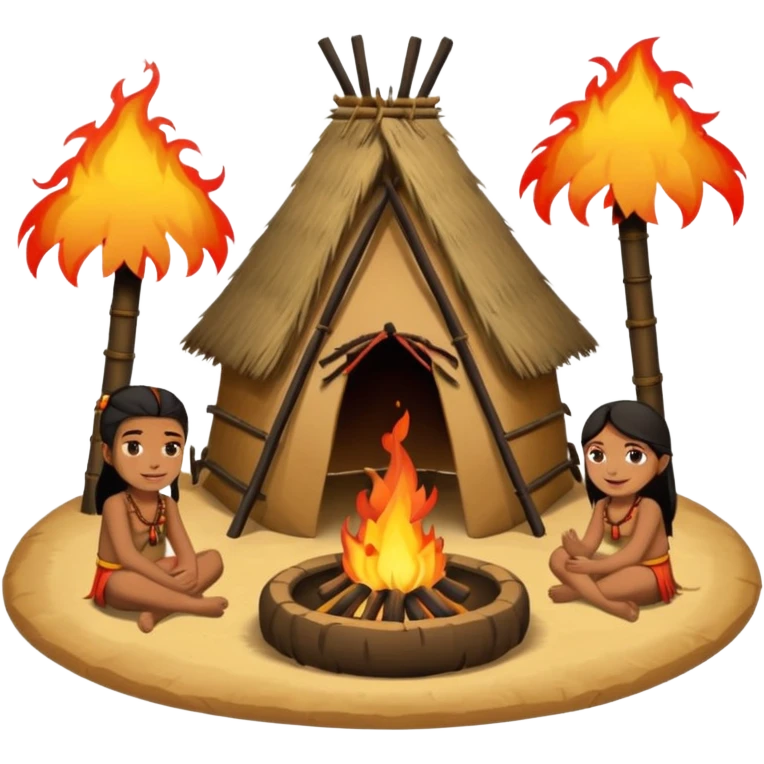 fire tribe willage emoji