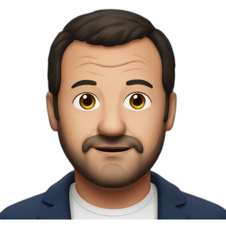 matteo salvini with makeup emoji