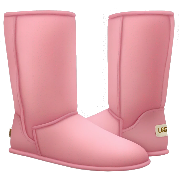 Pink pair of UGG boots  emoji