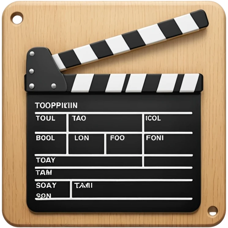 movie clapperboard emoji
