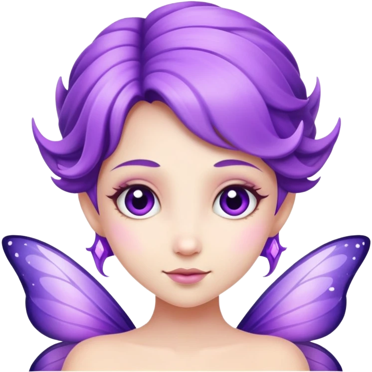 Purple fairy emoji