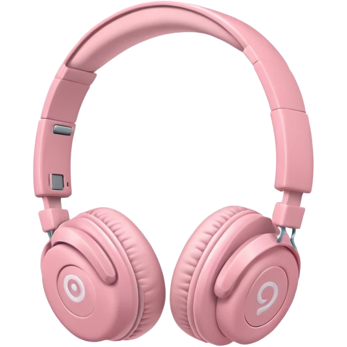 light pink headphones emoji