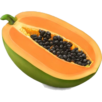 Papaya emoji