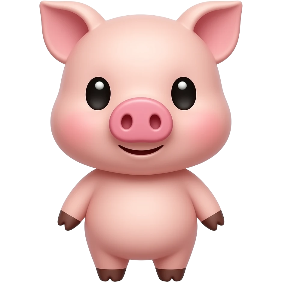 Little pig cute emoji