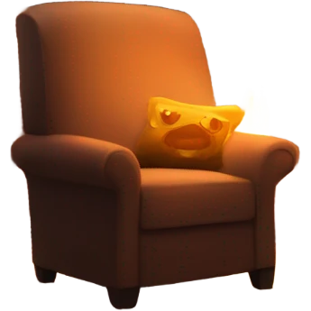 Cozy library lit by firelight  emoji
